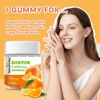 Picture of Nature's Key 2500mcg Biotin Gummies Vitamin C E Support Hair Nails Beautiful Skin Vegan Orange Flavor